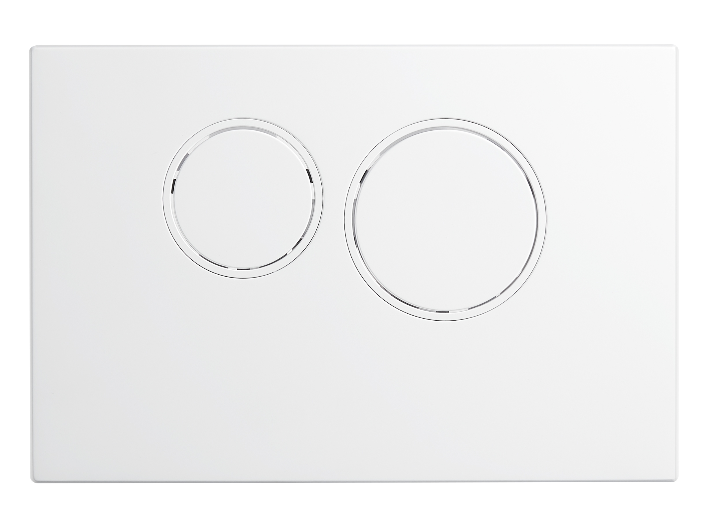 AZ504暗装水箱面板（亚光白）（圆形按钮）