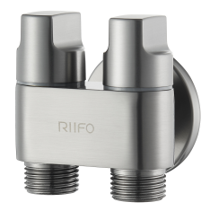 双控双出洗衣机龙头RF-24053Q（枪灰）